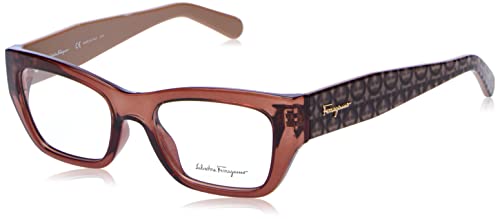 Salvatore Ferragamo Unisex SF2922 Sunglasses, 232 transparent Brown, 53 von Salvatore Ferragamo