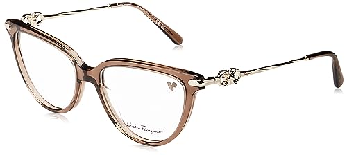 Salvatore Ferragamo Unisex SF2946 Sunglasses, 232 transparent Brown, 53 von Salvatore Ferragamo