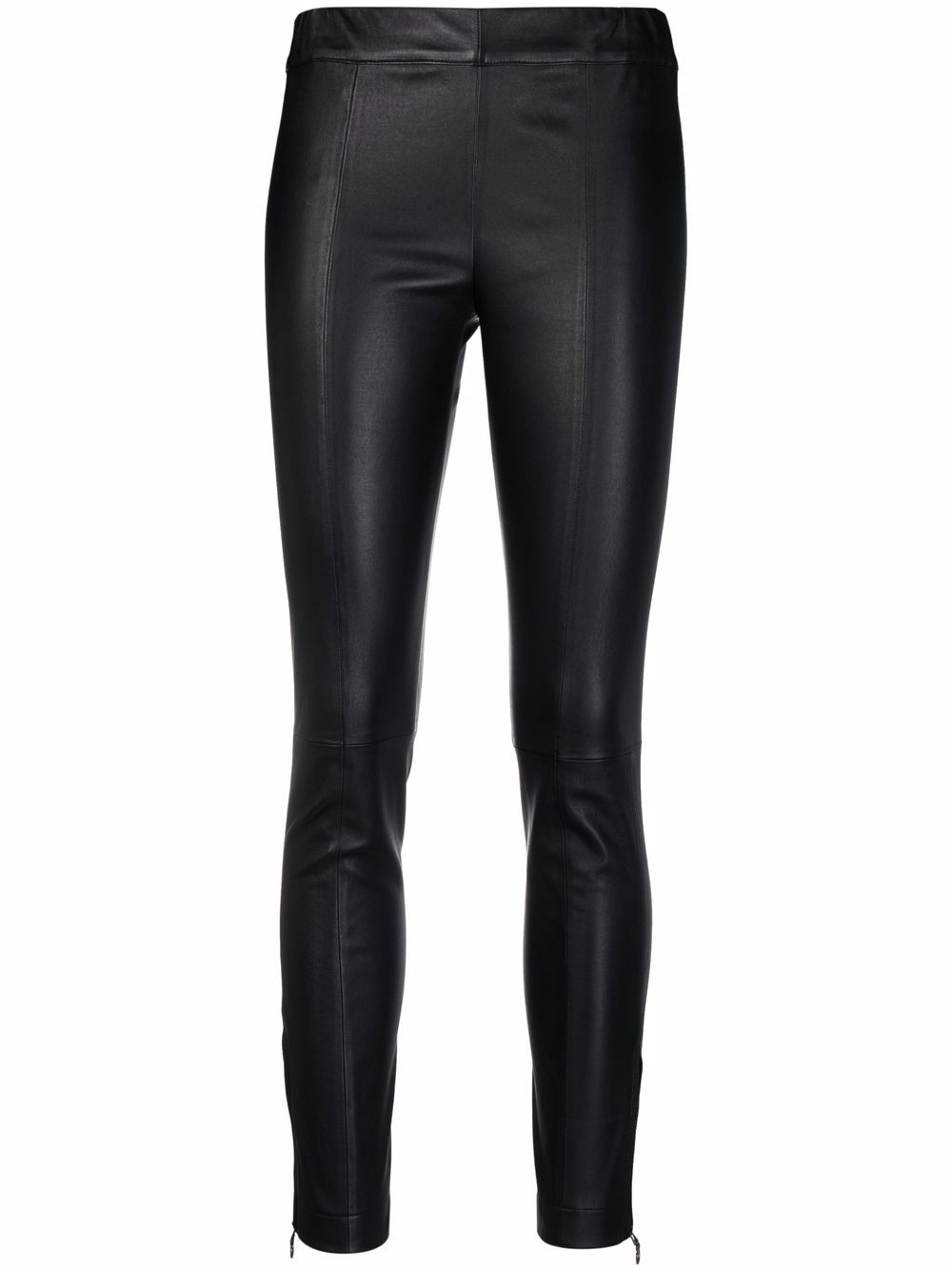 Ferragamo Cropped-Leggings aus Leder - Schwarz von Ferragamo