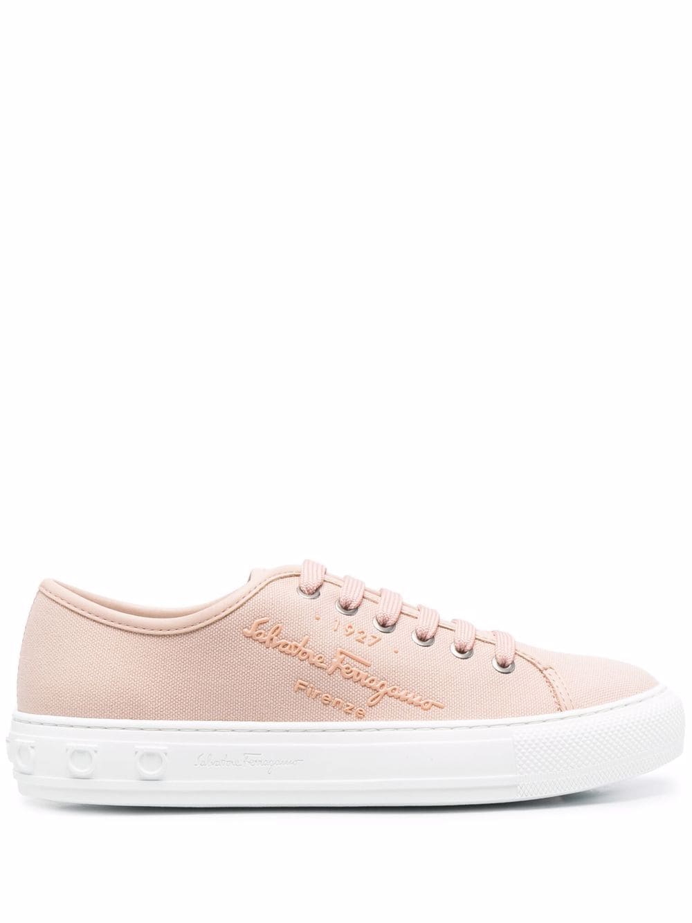 Ferragamo Sneakers mit Logo-Prägung - Rosa von Ferragamo