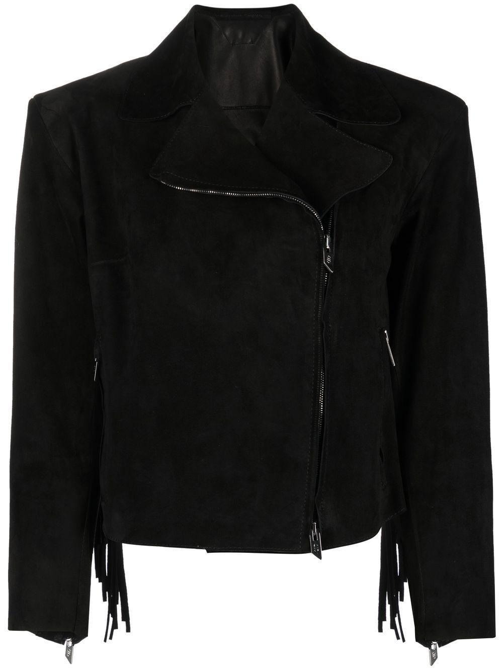 Salvatore Santoro Bikerjacke mit Fransen - Schwarz von Salvatore Santoro