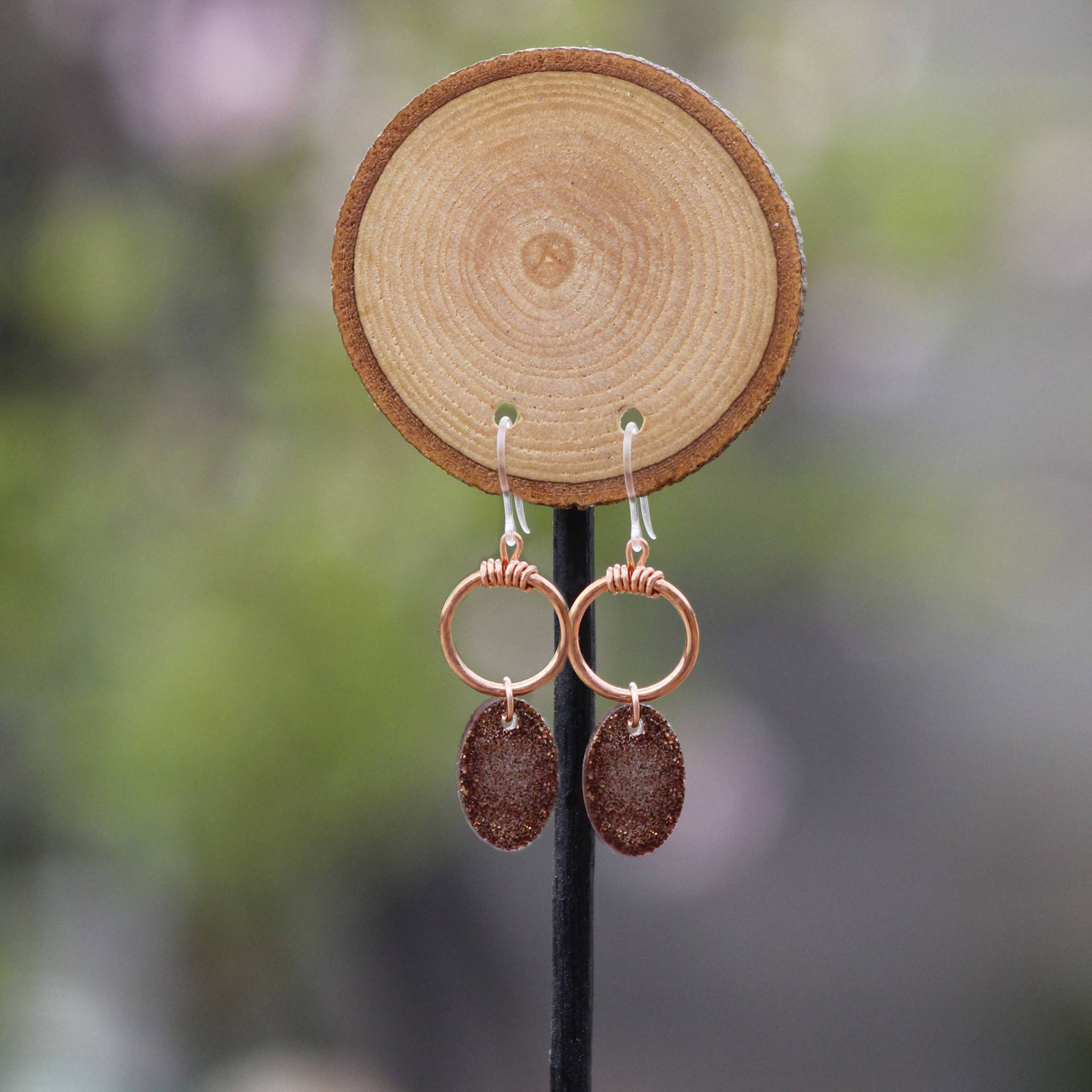Hypoallergene Kunststoff Haken Kupfer Ohrringe, Handgemachte Metallempfindlicher Schmuck, Harz Charme, Roségold Ohrringe Hypoallergene Kunststoff Haken Kupfer Ohrringe, Handgemachte Metallempfindlicher Schmuck, Harz Charme, Roségold Ohrringe von SalveLux