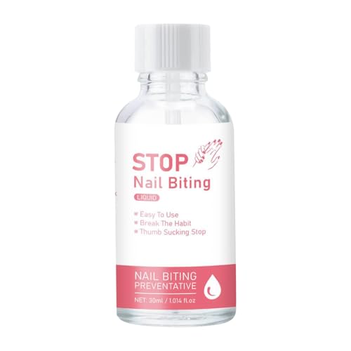 Nagelkau-Prävention Für Kinder,30ml Bitterer Nagellack Gegen Nägelkauen - Langanhaltende Flüssigkeit Gegen Daumenlutschen & Fingerbeißen Für Kleinkinder, Babys Und Erwachsene von Salyeeluly