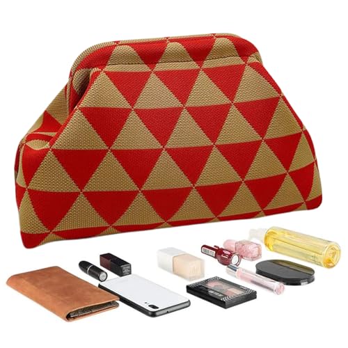 Salyeeluly Häkel Clutch Handtaschen Für Frauen - Sommer Beuteltasche - Stilvolle Abendtasche Damen Sommer Urlaub Hochzeit von Salyeeluly