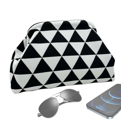 Salyeeluly Häkel Clutch | Sommer Beuteltasche - Stilvolle Abendtasche Damen Sommer Urlaub Hochzeit von Salyeeluly