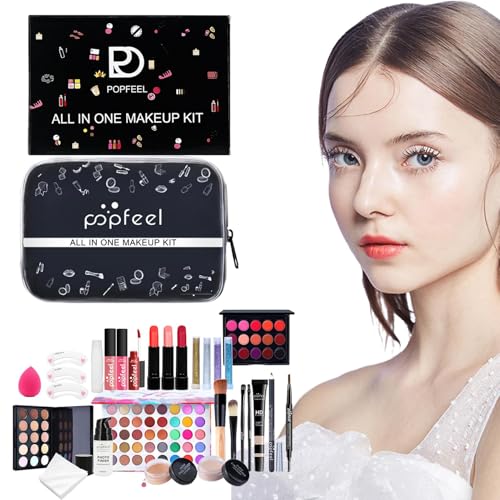 Salyeeluly Make-up-Set für Frauen, komplettes Make-up-Set,27-teiliges Make-up-Set für Anfänger - Damen-Make-up-Sets, komplettes Set, Make-up-Sets, tragbare Make-up-Sets, Make-up-Set, Kosmetik-Set von Salyeeluly