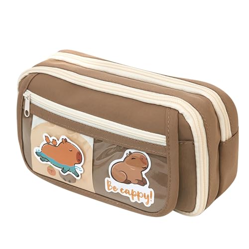 Salyeeluly Panda Federmäppchen | Große Kapazität Panda Federmäppchen mit Fächern | Niedliches Tier-Federmäppchen | Stifthalter Schreibwaren Organizer mit Reißverschluss | Stifteetui Tasche für Kinder von Salyeeluly