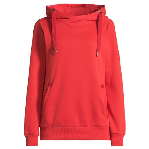 Salzhaut Damen Hoodie Pullover Sünn unifarben - Kapuzenpullover Pulli Sweater mit Kapuze in Chilli Red Größe L Salzhaut Damen Hoodie Pullover Sünn unifarben - Kapuzenpullover Pulli Sweater mit Kapuze in Chilli Red Größe L von Salzhaut