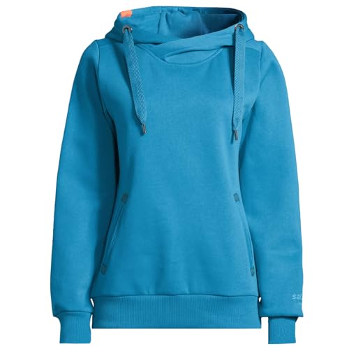 Salzhaut Damen Hoodie Pullover Sünn unifarben - Kapuzenpullover Pulli Sweater mit Kapuze in Fjord Größe L Salzhaut Damen Hoodie Pullover Sünn unifarben - Kapuzenpullover Pulli Sweater mit Kapuze in Fjord Größe L von Salzhaut