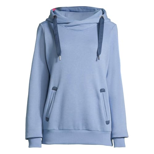 Salzhaut Damen Hoodie Pullover Sünn unifarben - Kapuzenpullover Pulli Sweater mit Kapuze in Sky Größe XXL Salzhaut Damen Hoodie Pullover Sünn unifarben - Kapuzenpullover Pulli Sweater mit Kapuze in Sky Größe XXL von Salzhaut
