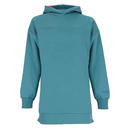 Salzhaut Damen Hoodie Reeg mit Seitenschlitzen - Unifarbener Kapuzenpullover in Reef Größe M Salzhaut Damen Hoodie Reeg mit Seitenschlitzen - Unifarbener Kapuzenpullover in Reef Größe M von Salzhaut