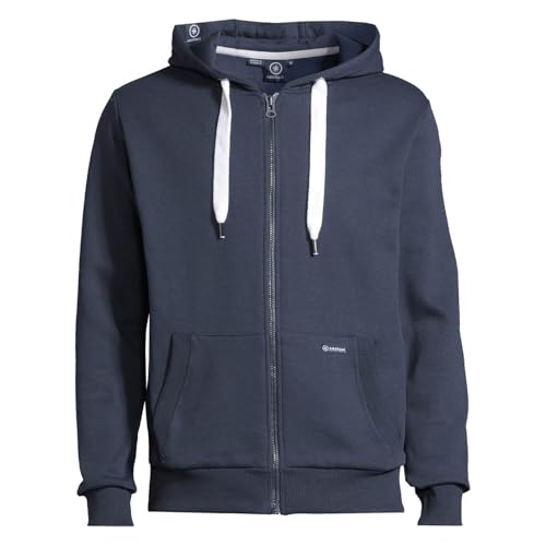 Salzhaut Herren Sweatjacke Breker mit Kapuze - Hoodie-Jacke mit bequemen Schnitt in Navy Größe 3XL von Salzhaut