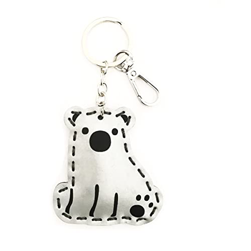 Salzmann Reflektierender Schlüsselanhänger für Kinder - Anhänger für Schulranzen, Rucksäcke, Taschen - Hergestellt mit 3M Scotchlite von Salzmann