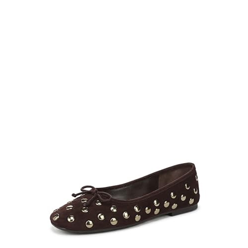 Sam Edelman Damen Alie Ballerinas, Café Noir Stud, 40.5 EU von Sam Edelman