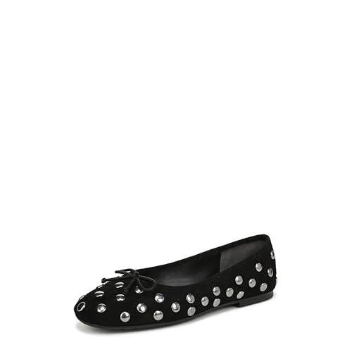Sam Edelman Damen Alie Ballerinas, Schwarze Wildledernieten, 13 von Sam Edelman