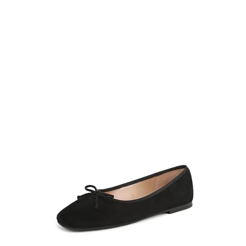Sam Edelman Damen Alie Ballerinas, Schwarzes Wildleder, 40.5 EU von Sam Edelman