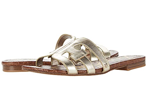 Sam Edelman Damen Bay Classic Slide Sandale, Molten Gold, 42.5 EU von Sam Edelman