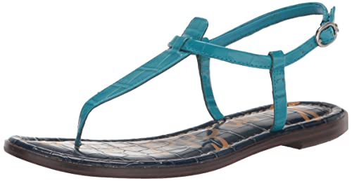 Sam Edelman Damen Gigi Flache Sandale, Milos Blue, 37 EU von Sam Edelman