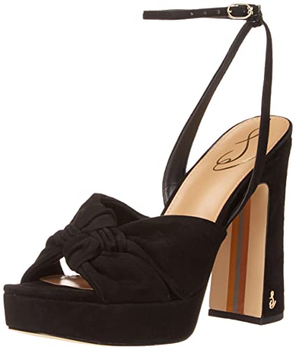 Sam Edelman Damen Kristen Plateau-Sandalen, Schwarz, 38.5 EU von Sam Edelman