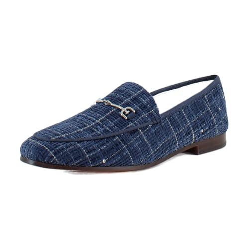 Sam Edelman Damen Loraine Bit Loafer, Atlantic Blue Tweed, 36.5 EU von Sam Edelman