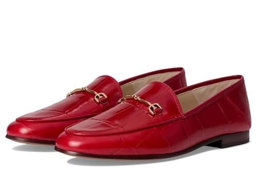 Sam Edelman Damen Loraine Loafer, Deep Scarlet, 40.5 EU von Sam Edelman