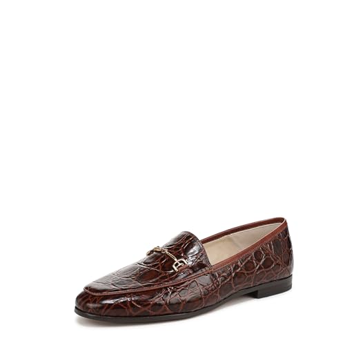 Sam Edelman Damen Loraine Loafer, Dunkelbraun Croco, 10.5 von Sam Edelman