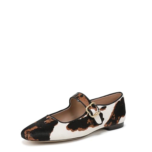 Sam Edelman Damen Michaela Mary Jane Flat, Braun Kuh Multi, 40.5 EU von Sam Edelman