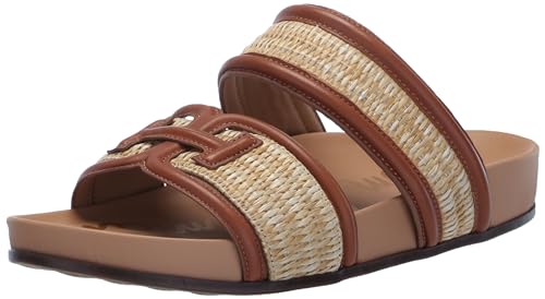 Sam Edelman Women's Rowan Slide Sandal, Dark Natural/Rich Cognac, 36.5 EU von Sam Edelman