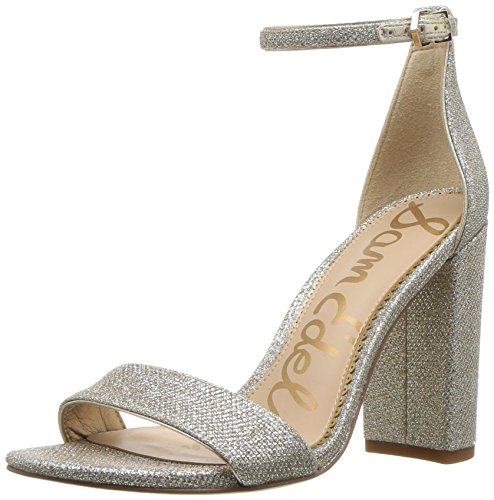 Sam Edelman Damen Yaro Dress Sandal, Light Gold Glam Mesh, 39 EU von Sam Edelman