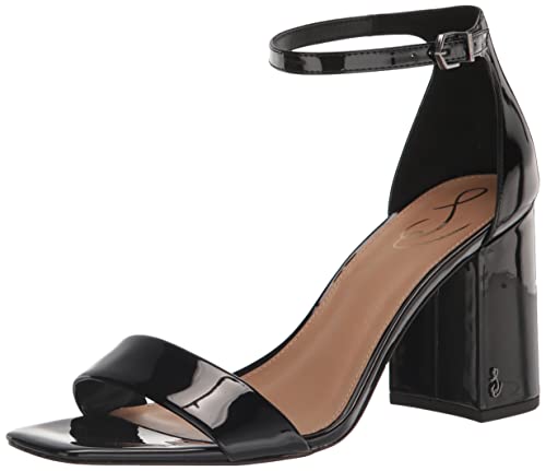 Sam Edelman Daniella Damen-Sandale mit Absatz, Schwarz Lack, 38 EU von Sam Edelman