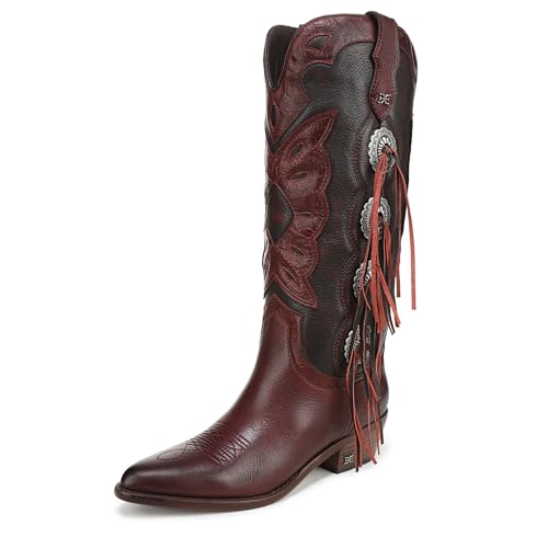 Sam Edelman Rhett Westernstiefel für Damen, French Merlot/French Burgundy, 38.5 EU von Sam Edelman