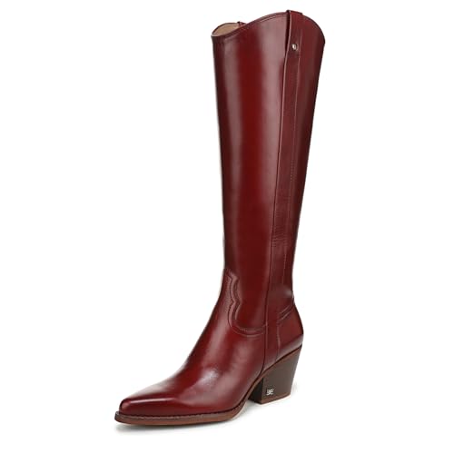 Sam Edelman Wyatt Westernstiefel für Damen, Deep Scarlet, 40.5 EU von Sam Edelman