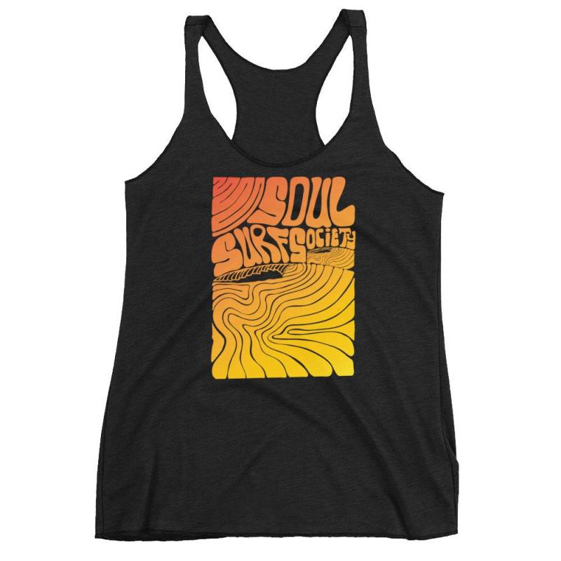 Soul Surf Society Damen Racerback Tank von SamBernalArtDesign