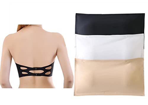 SamHeng Damen trägerlose BHS Röhrentop-BH, Bandeau abnehmbare gepolsterte Bralette 3er-Pack von SamHeng