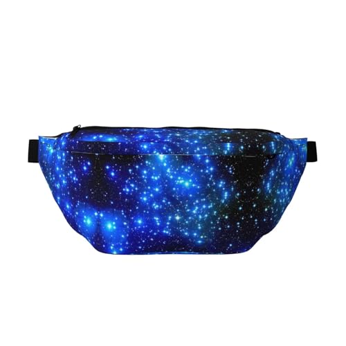 Blue Shining Stars Bauchtasche Crossbody Bag - Vielseitige Schultertasche für Damen und Herren mit Reißverschlusstaschen, ideal für Reisen, Laufen, Schwarz, Einheitsgröße Blue Shining Stars Bauchtasche Crossbody Bag - Vielseitige Schultertasche für Damen und Herren mit Reißverschlusstaschen, ideal für Reisen, Laufen, Schwarz, Einheitsgröße von SamLng