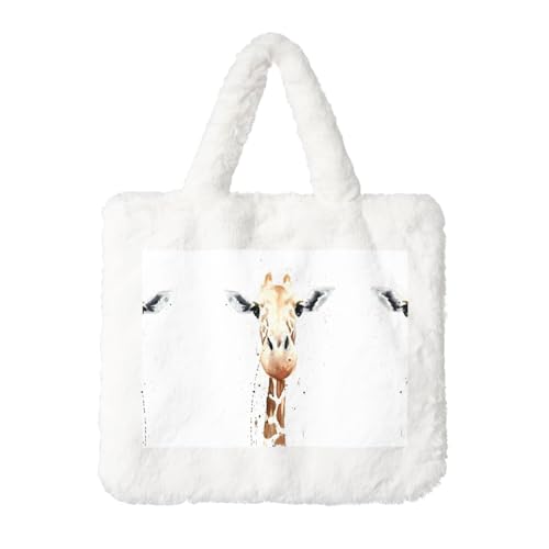 Clevere Giraffe Plüsch Handtasche für Frauen - Perfekt für Schlüssel, Lippenstift und mehr - Ideales Geschenk für Weihnachten, Valentinstag von SamLng