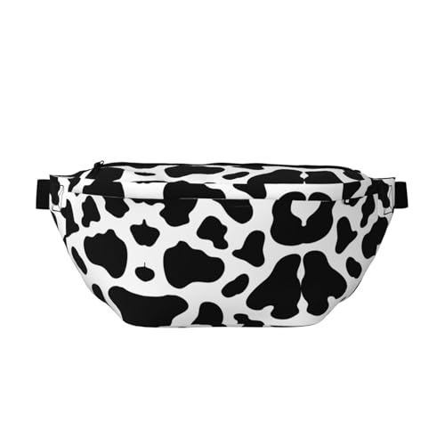 Cow Spot Bauchtasche Crossbody Bag - Vielseitige Schultertasche für Damen und Herren mit Reißverschlusstaschen, ideal für Reisen, Laufen, Schwarz, Einheitsgröße Cow Spot Bauchtasche Crossbody Bag - Vielseitige Schultertasche für Damen und Herren mit Reißverschlusstaschen, ideal für Reisen, Laufen, Schwarz, Einheitsgröße von SamLng