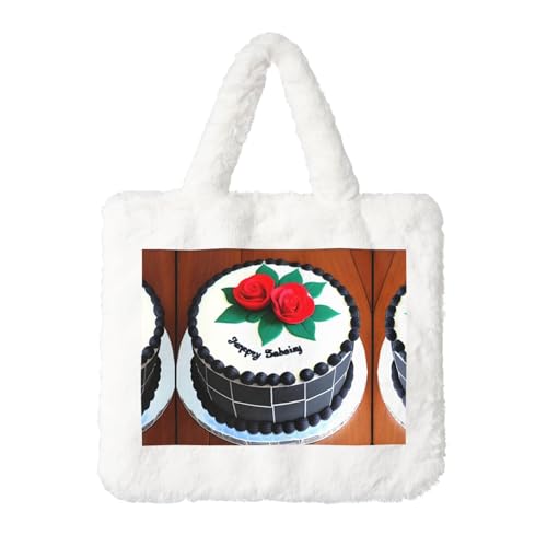 Delicious Cakes Plüsch-Handtasche für Damen – perfekt für Schlüssel, Lippenstift und mehr – ideales Geschenk für Weihnachten, Valentinstag Delicious Cakes Plüsch-Handtasche für Damen – perfekt für Schlüssel, Lippenstift und mehr – ideales Geschenk für Weihnachten, Valentinstag von SamLng