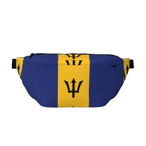 Flag of Barbados Bauchtasche Crossbody Bag – vielseitige Schultertasche für Damen und Herren mit Reißverschlusstaschen, ideal für Reisen, Laufen, Schwarz, Einheitsgröße Flag of Barbados Bauchtasche Crossbody Bag – vielseitige Schultertasche für Damen und Herren mit Reißverschlusstaschen, ideal für Reisen, Laufen, Schwarz, Einheitsgröße von SamLng