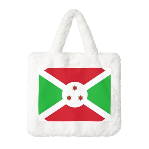 Flagge von Burundi Plüsch Handtasche - Perfekt für Herbst & Winter, Ideal als Münzbeutel Ideales Geschenk für Weihnachten und Valentinstag von SamLng