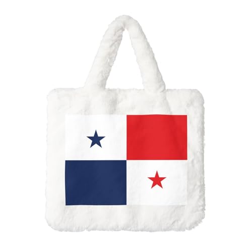 Flagge von Panama Plüsch Handtasche - Perfekt für Herbst & Winter, Ideal als Münzbeutel Ideales Geschenk für Weihnachten und Valentinstag von SamLng