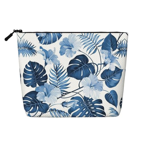 Kulturbeutel aus künstlichem Hanf mit blauer Blume, wiederverwendbar, Kosmetikzubehör, Kulturbeutel für Damen, vielseitig einsetzbar, Schwarz , Einheitsgröße Kulturbeutel aus künstlichem Hanf mit blauer Blume, wiederverwendbar, Kosmetikzubehör, Kulturbeutel für Damen, vielseitig einsetzbar, Schwarz , Einheitsgröße von SamLng