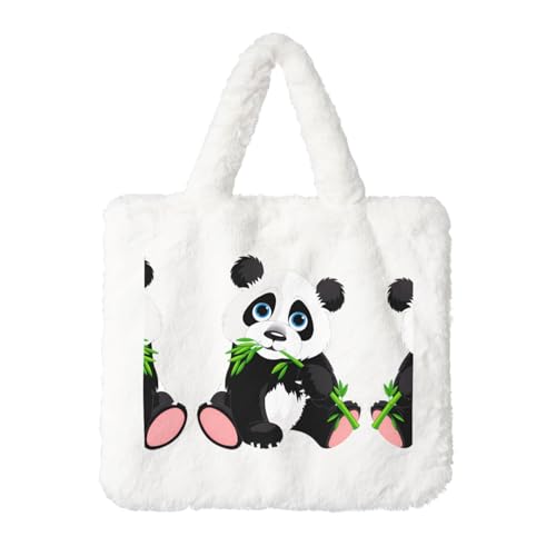 Niedliche Panda-Plüsch-Handtasche für Damen, perfekt für Schlüssel, Lippenstift und mehr, ideales Geschenk für Weihnachten, Valentinstag von SamLng