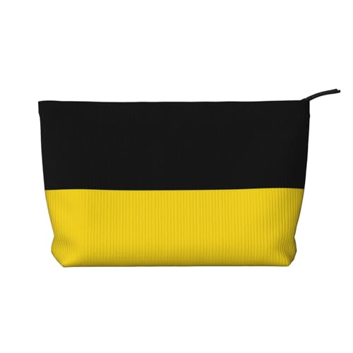 SamLng Baden-Württemberg Flagge Cord Make-up Tasche - Reißverschluss Kosmetik- und Kulturbeutel Organizer - Praktische Tasche für Damen Make-up von SamLng