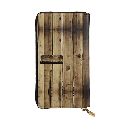 SamLng Board Print Leder Lange Clutch Geldbörse für Frauen - Mode und Leicht Wasserdicht Leder Geldbörse Schwarz One Size, Schwarz , Einheitsgröße von SamLng