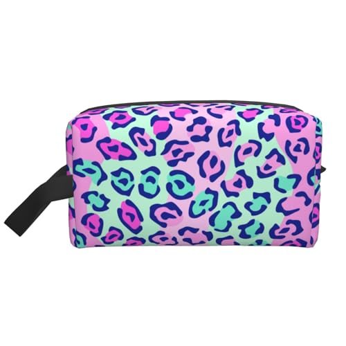 SamLng Reise-Kulturbeutel mit pinkem Lepard-Druck, Kosmetiktasche für Damen und Herren, tragbarer Organizer für den täglichen Gebrauch, Weiß, Einheitsgröße, weiß, Einheitsgröße SamLng Reise-Kulturbeutel mit pinkem Lepard-Druck, Kosmetiktasche für Damen und Herren, tragbarer Organizer für den täglichen Gebrauch, Weiß, Einheitsgröße, weiß, Einheitsgröße von SamLng