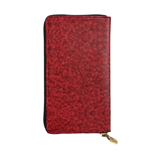 SamLng Vintage Rose repräsentiert Love Print Leder lange Clutch-Geldbörse – modische, personalisierte und langlebige Münztasche, Schwarz , Einheitsgröße von SamLng