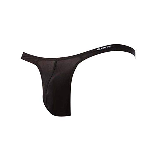 SamMoSon String Herren Erotik Männer Mankini Thong Unterwäsche Unterhosen Männer Slip Herren Erotik Unterwäsche Tanga Herren Tanga Unterwäsche Bodysuit Dessous Unterhosen (Schwarz, L) von SamMoSon