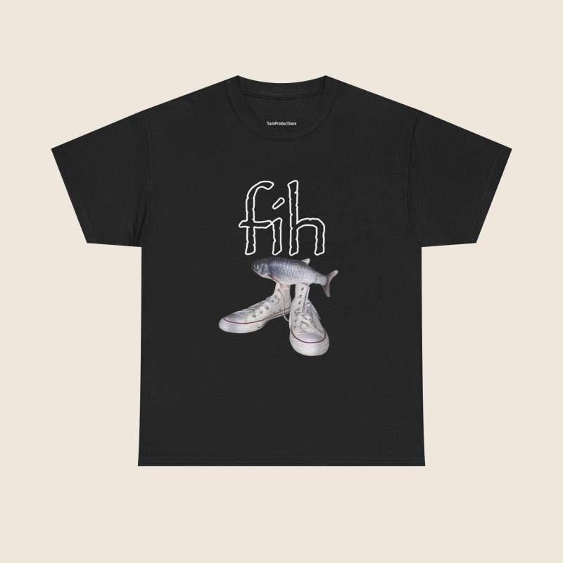 Fih Meme T-Shirt | Funny Trashcore Shirt With Fish in Sneakers & Absurd Vibes, Fun Gifts For Summer von SamProductionsCo