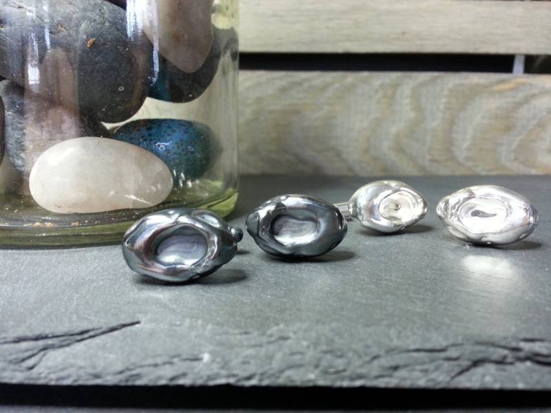 Magma Manschettenknopf in Sterling Silber von SamRoseJewellery